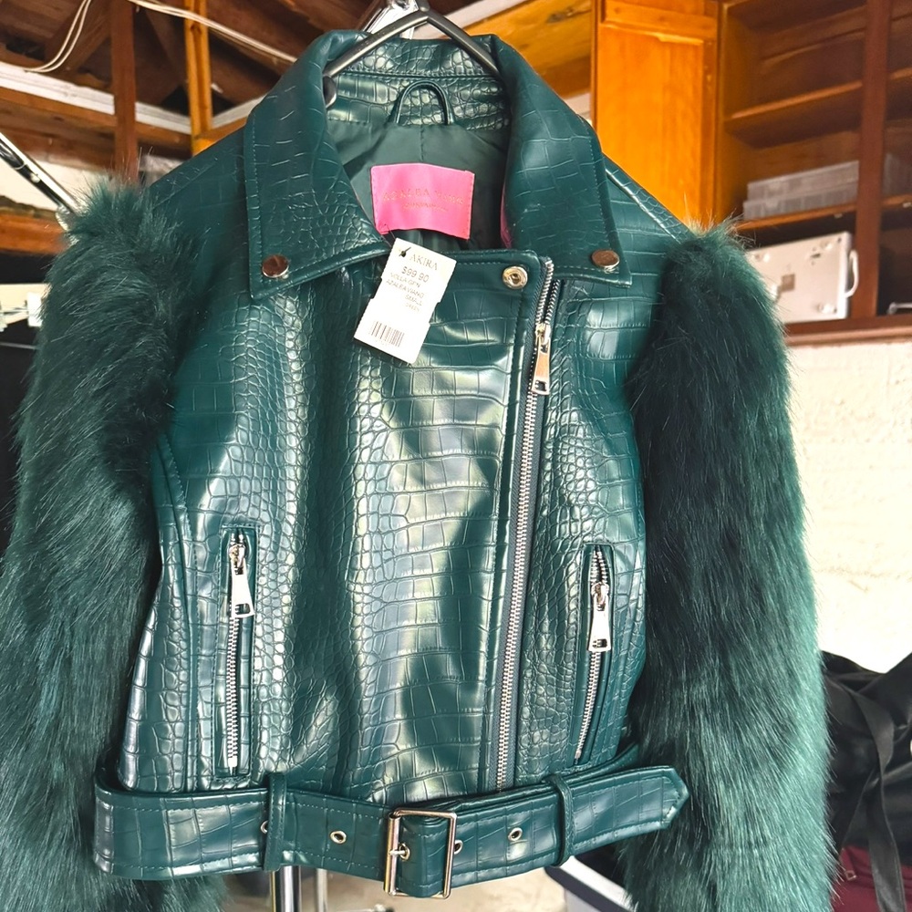 Leather croc jacket🐊
